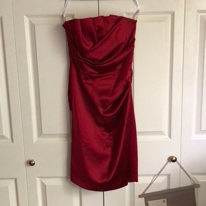 Ruby Red Bridesmaid Dress
